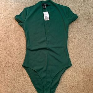 Hunter green bodysuit. Brand new, never worn.